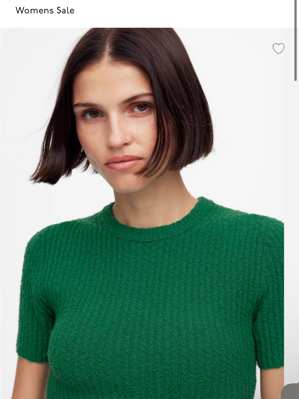 Madewell Bouclé-Knit Crewneck Sweater Tee